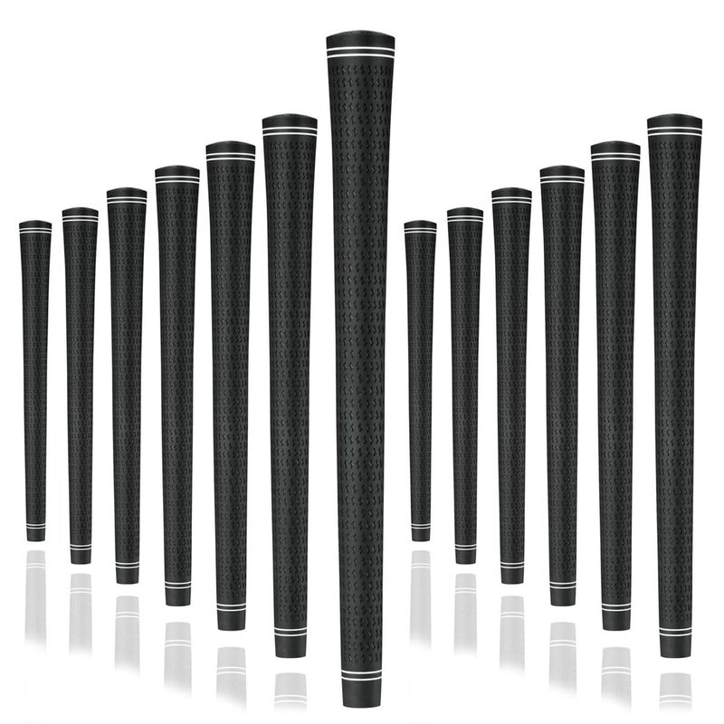 Karma Revolution 360 Black Jumbo Golf Club Grips (13 Piece Set), +1/16" Oversized - Image 1